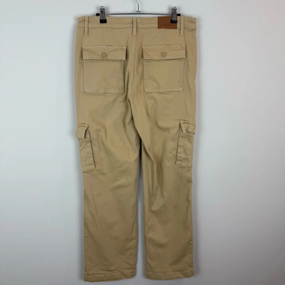 Judy Blue Cargo Khaki Straight Leg Pants Sz 31